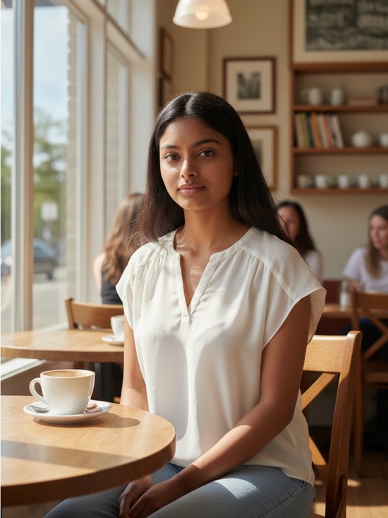 Banana Republic Tops - Banana Republic Ivory Split-Neck Cap Sleeve Blouse